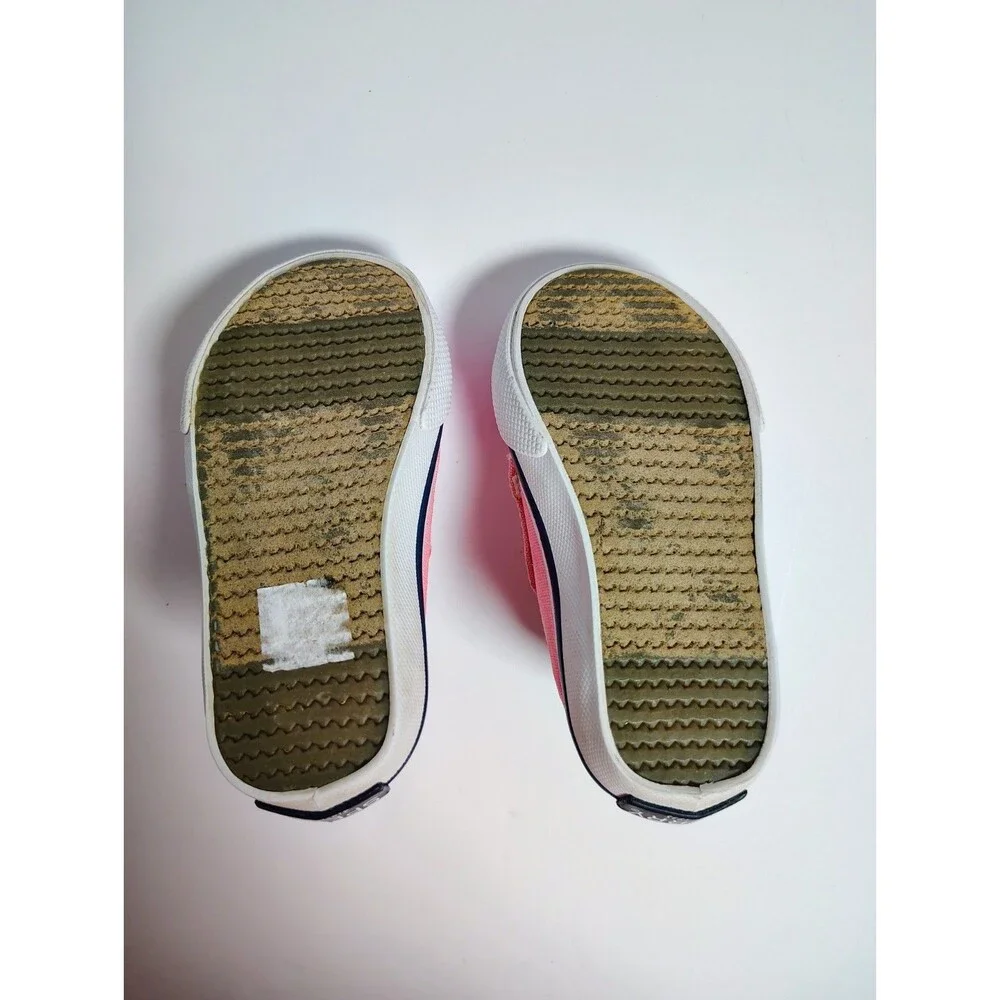 Sperry Top-Sider Kids Pink Canvas Hook & Loop Sneakers Size 5M Toddler